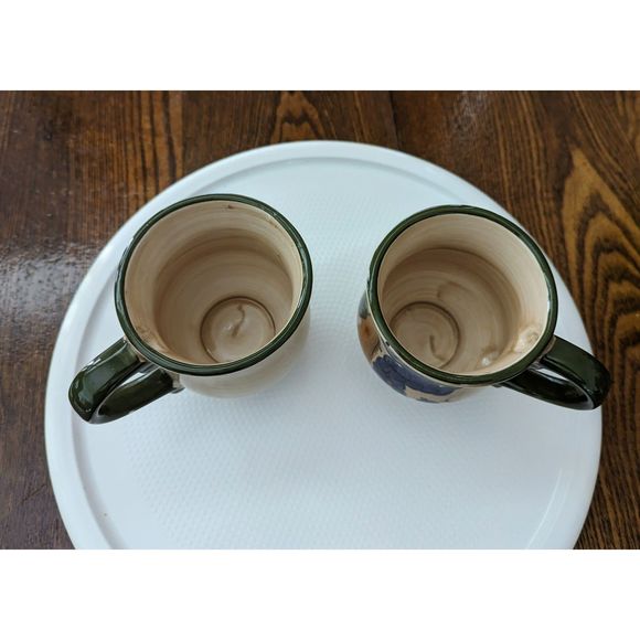 Vtg Home Trends Granada Tuscan Fruit 4" coffee mugs 2 each - Picture 4 of 12